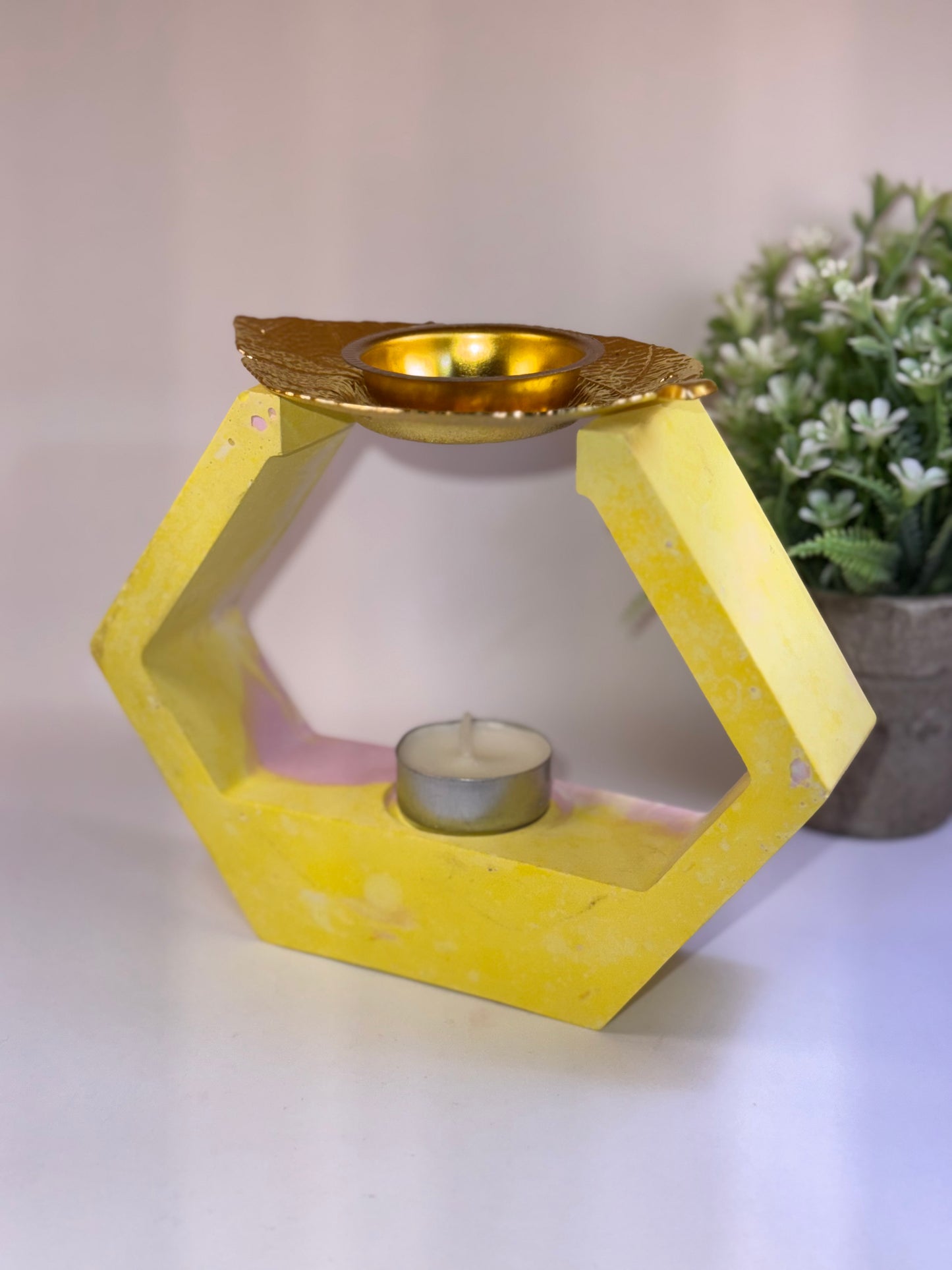 Quemador Hexagonal Amarillo