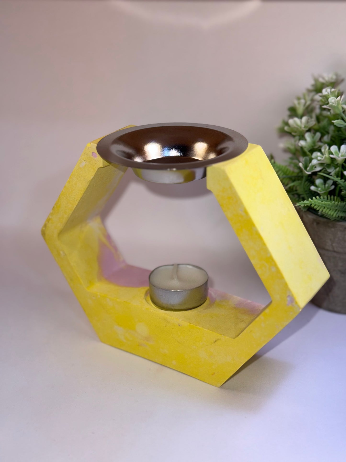 Quemador Hexagonal Amarillo